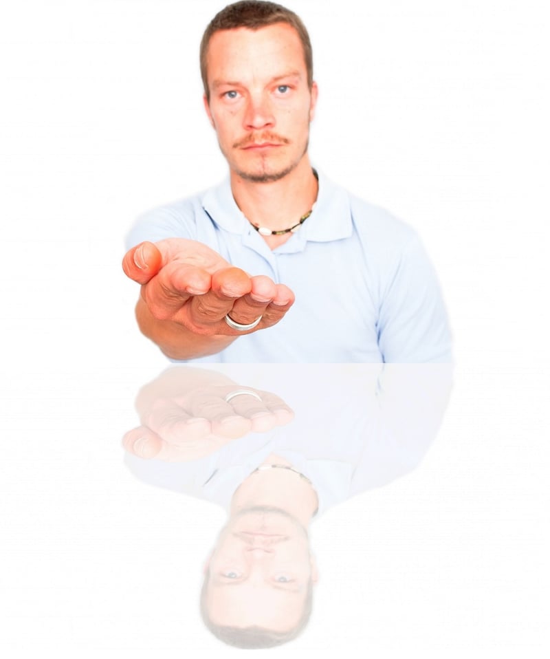 Hands giving helping